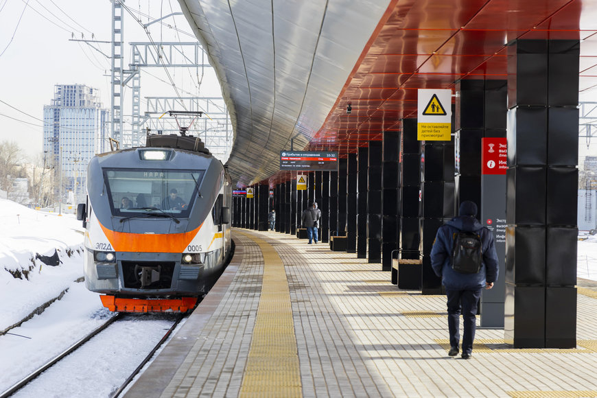 A new modern suburban railway station Minskaya of the future MCD-4 was opened in Moscow